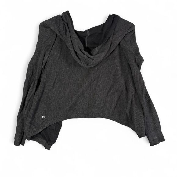 Lululemon Women’s Cabin Yogi Wrap Cashmere Blend Reversible Hooded Cardigan - Picture 6 of 8